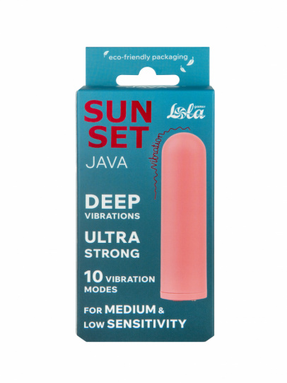 Перезаряжаемая Вибропуля Java Sunset Orange (арт. 9705-03lola)
