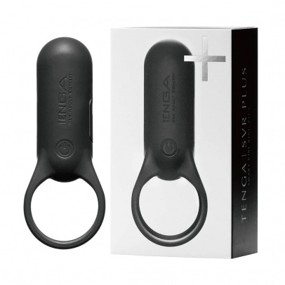 Эрекционное кольцо Tenga SVR+ Black с вибрацией