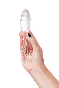 Двусторонний фаллоимитатор Satisfyer Dazzling Crystal 1, стекло, 18,5 см (цвета в ассортименте)