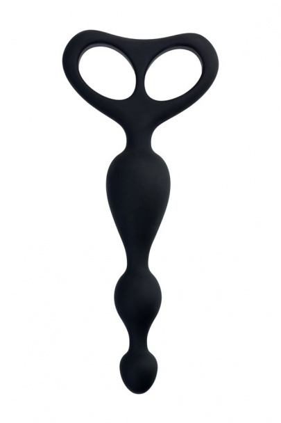 Анальная втулка POPO Pleasure by Toyfa Aquilae, водонепроницаемая, силикон, черная, 18 см, Ø 3 см (арт. 731426)