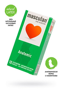 Презервативы Masculan, 19 см, Ø5,3, Анатомические (Anatomic)