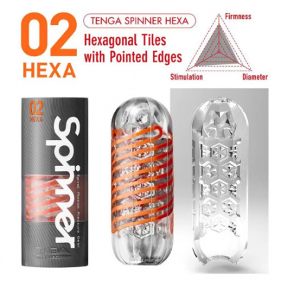 Мастурбатор Tenga Spinner Hexa, 13 см, Ø 4,5 см (арт. SPN-002)