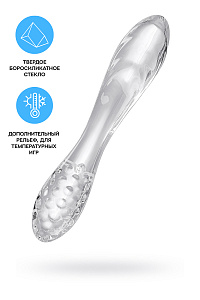 Двусторонний фаллоимитатор Satisfyer Dazzling Crystal 1, стекло, 18,5 см (цвета в ассортименте)