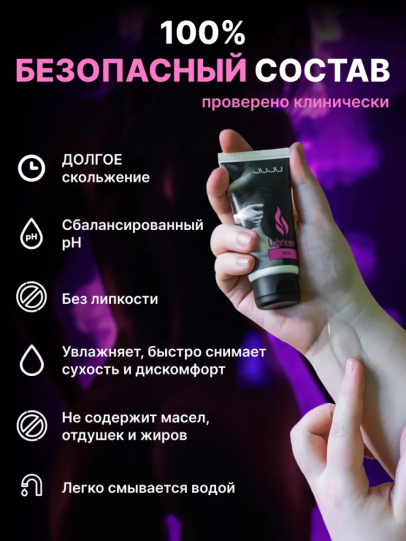 Возбуждающий лубрикант JUJU ГОРЯЧИЙ+ (HOT+) 50 мл