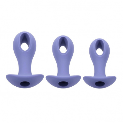 Набор анальных пробок с вибропулей Hole Punch Plug Set
