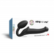 Гибкий страпон Strap-on-me Semi-Realiste, чёрный, M