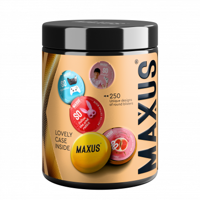 Презервативы MAXUS 2000 Amazing Dots №12 с железным кейсом, точечные, 12 шт (арт. 0901-113)