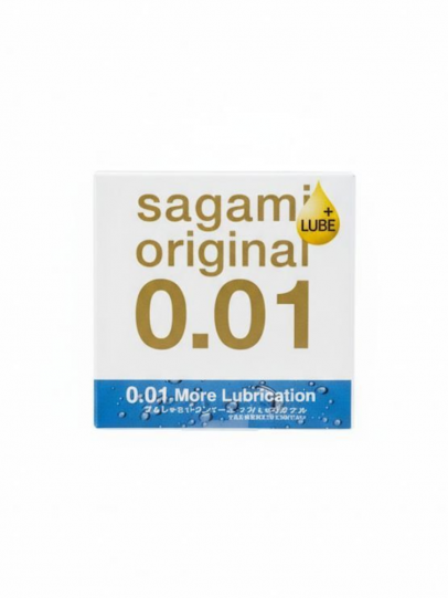 Презервативы Sagami Original 001 EXTRA LUB, полиуретан, 1 шт.