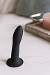 Небольшой дилдо на присоске с двойной плотностью Hitsens S05 Black ADRIEN LASTIC DILDO DUAL DENSITY