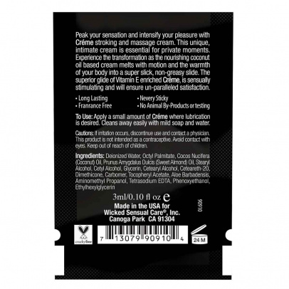 Крем для мастурбации WICKED CREME на масляной основе 3 ml