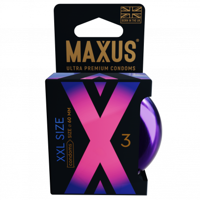 Презервативы MAXUS XXL №3, с увеличенным размером, 3 шт
