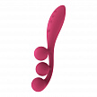 Тройной вибромассажёр Satisfyer Tri Ball 1, красный