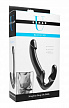 Эргономичный Безремневой страпон Strap U черный Revolver Strapless Strap On G-Spot Dildo