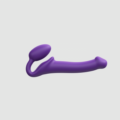 Гибкий страпон Strap-on-me Semi-Realiste, фиолетовый, M