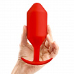 Профессиональная пробка для ношения B-vibe Snug Plug 6 красная