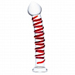 Большой стимулятор с красной спиралью 10in MR. SWIRLY DILDO
