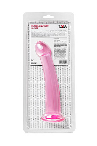 Нереалистичный фаллоимитатор Jelly Dildo Toyfa Basic, TPE, розовый