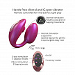 Cтимулятор клитора и зоны G с пультом для пары Love to love WONDERLOVER - IRIDESCENT BERRY