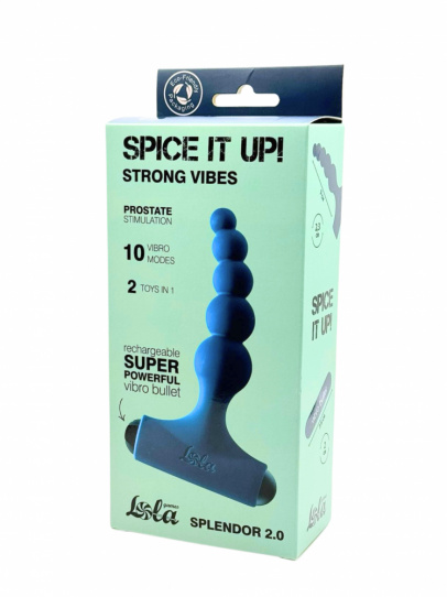 Анальная пробка с перезаряжаемой вибропулей Spice it Up Splendor 2.0, 12,1 см (арт. 8017-05lola)