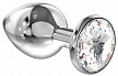 Анальная пробка Diamond Clear Sparkle Large