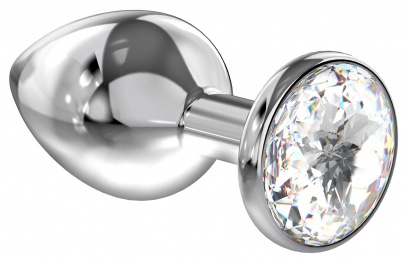 Анальная пробка Diamond Clear Sparkle Large