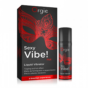 Гель Orgie Sexy Vibe Hot с разогревающим и вибрирующим эффектом, 15 мл (арт. 21210)