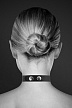 Чокер с надписью Slave COLLIER STRASS SLAVE CUIR BOVIN
