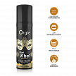 Съедобный гель с вибрацией Orgie DUAL VIBE! со вкусом коктейля PINA COLADA 15мл