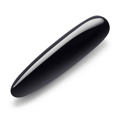 Массажер тонкий le WAND Crystal Slim Wand черный обсидиан