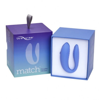 Вибратор Ви-Вайб Мэтч (We-Vibe Match) для пар, голубой, 7,7 см, Ø 3 см (арт. SNATSG5)