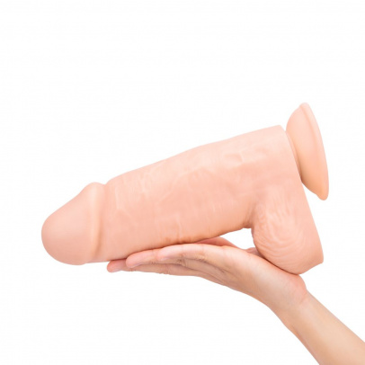 Реалистичный толстый фаллоимитатор Pink Vibe 17 см