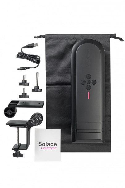 Вибромастурбатор нереалистичный LOVENSE Solace, черный, 29,4 см (арт. LE-37)