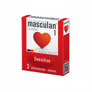 Презервативы Masculan, classic 1, нежные, 18,5 см, Ø 5,3 см (Senitive Plus)