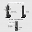 Фаллоимитатор Strap-on-me ROTATING & VIBRATING REALISTIC DILDO с вращением и вибрацией L, черный