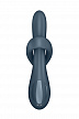 Вибратор и ротатор с функцией нагрева Satisfyer Heat Flex 4, силикон, серый