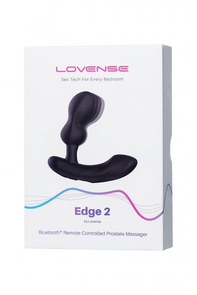 Стимулятор простаты LOVENSE Edge 2, силикон, черный, 12,4 см (арт. LE-12)