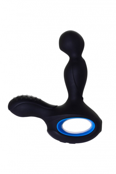 Стимулятор простаты Erotist Sixth с ротацией головки, силикон, черный, 14,5 см (арт. 541315)