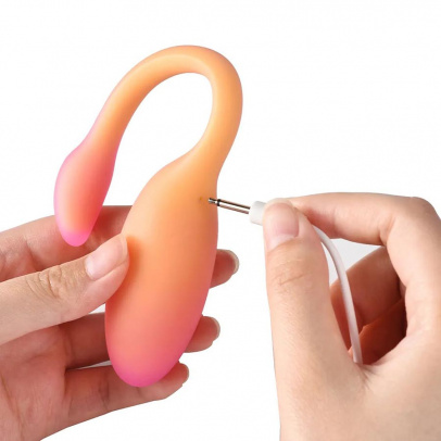 Вибратор Magic Motion Flamingo Max, оранжевый - 2 в 1 вибратор + тренажер Кегеля (арт. 861153)