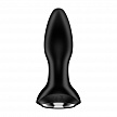 Анальная пробка с вибрацией и ротацией Сатисфайер Ротейтор Плаг 2+ (Satisfyer Rotator Plug 2+), черный, 13,5 см, Ø 3,9 см (арт. 4003160)