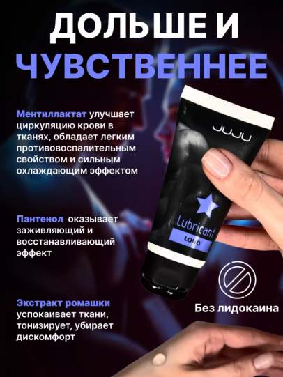 Пролонгирующий лубрикант JUJU Долгий (Long) 50 мл
