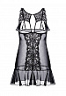 Эротическая комбинация Erolanta Margarita, черный (54-56)
