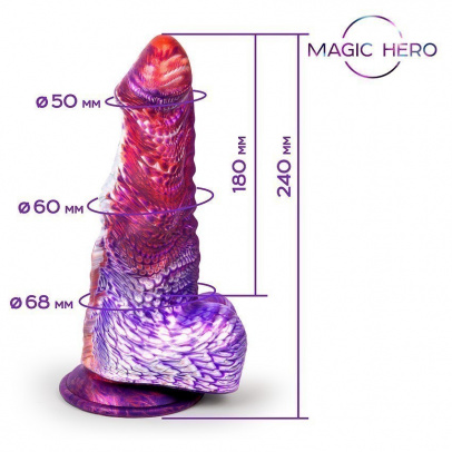 Фаллоимитатор Magic Hero, 24 см, Ø 6,5 см (арт. MH-13051)