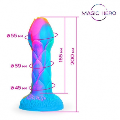 Фаллоимитатор с грушей (имитация семяизвержения) Magic Hero, 20 см, Ø 5,6 см (арт. MH-13031)