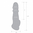 Прозрачная насадка для пениса Girthy 6,75in Penis Enhancing Sleeve Extension