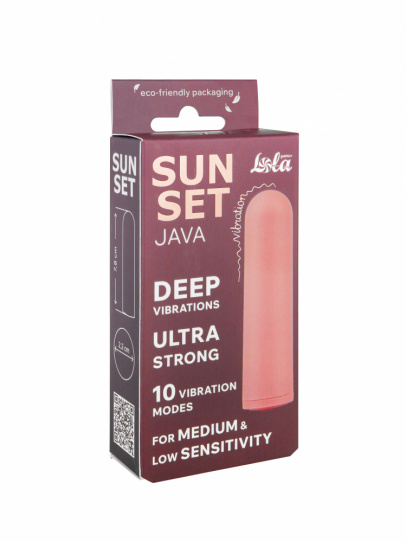Перезаряжаемая Вибропуля Java Sunset Pink (арт. 9705-02lola)