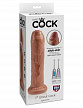 Фаллоимитатор на присоске необрезанный загорелый King Cock 7 Uncut Cock