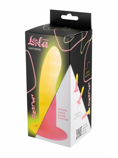 Светящийся в темноте фаллоимитатор Техно Лайт Кипер (Techno Light Keeper), 13,3 см (арт. 5012-01lola)