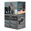 Вибрирующая втулка Vibrating Jewel Plug XXL черного цвета