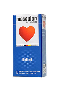 Презервативы Masculan Classic 2, 19 см, Ø 5,3 см, с пупырышками (Dotted)