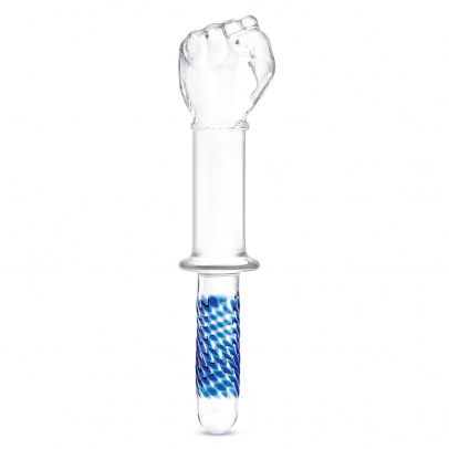 Фаллоимитатор-кулак из стекла 11 in с рукоятью Glass Fist Double Ended With Handle Grip